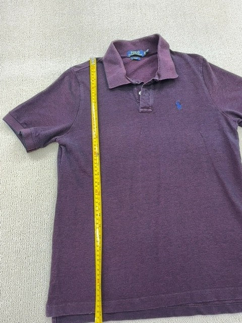Polo Ralph Lauren Men's Purple Slim Fit Polo Shirt XL Short Sleeve