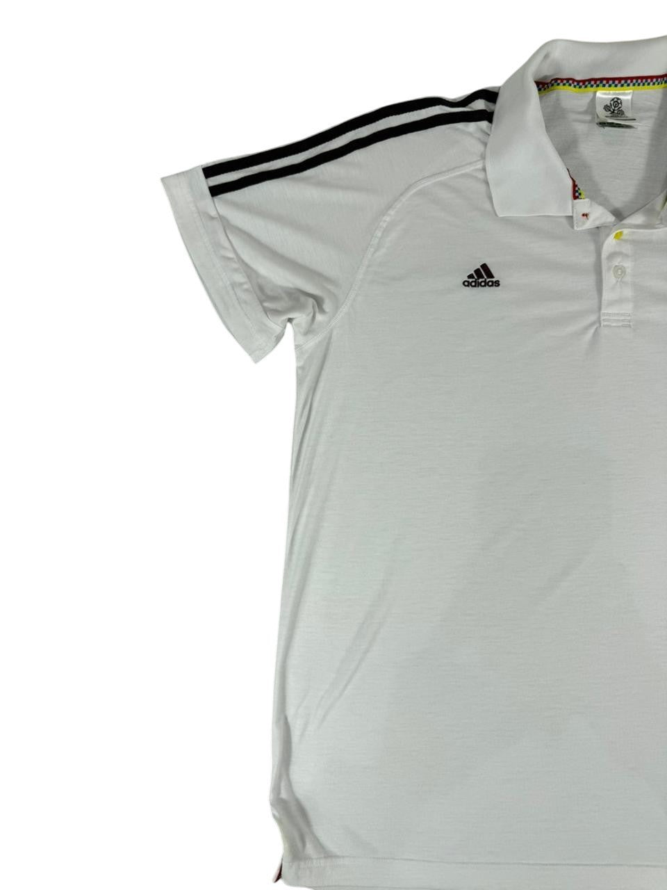 Adidas Men's Euro 2012 Polo Shirt White Short Sleeve Official Licensed Size Large