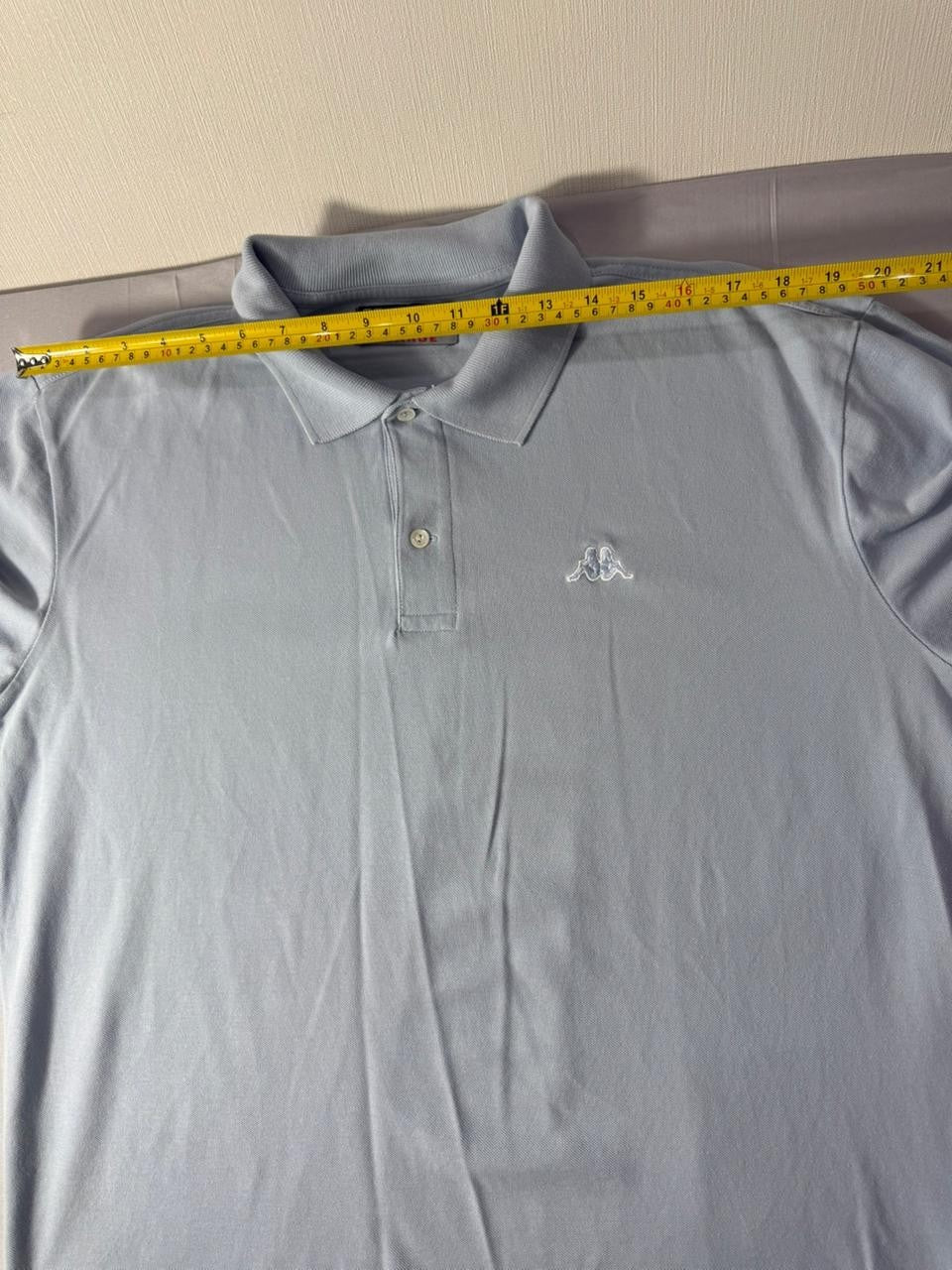 Kappa Men's XL Light Blue Polo Shirt Short Sleeve Logo Top