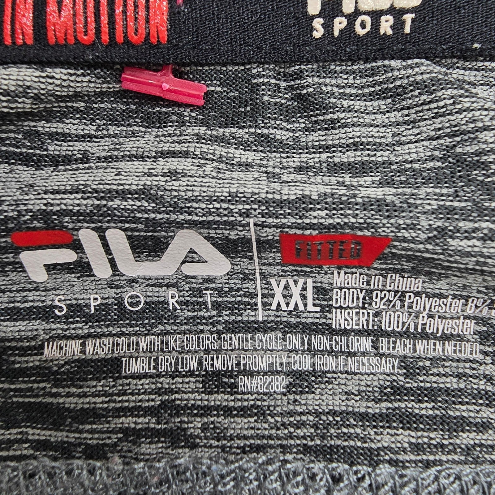 Fila Men Black T-Shirt size XXL product image 3