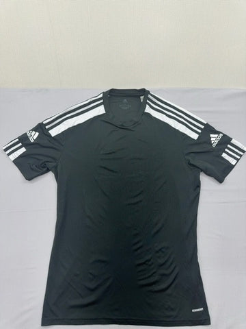 Adidas Men's Black Stripe Primegreen L Short Sleeve T-Shirt