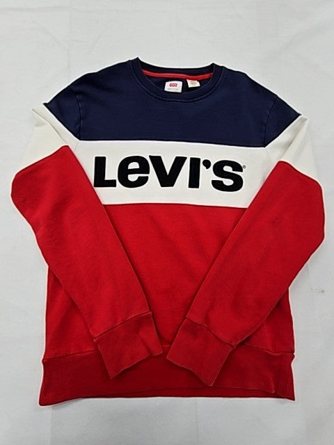Levi's Men's Colorblock Crewneck Sweatshirt S Multi-Color Fleece