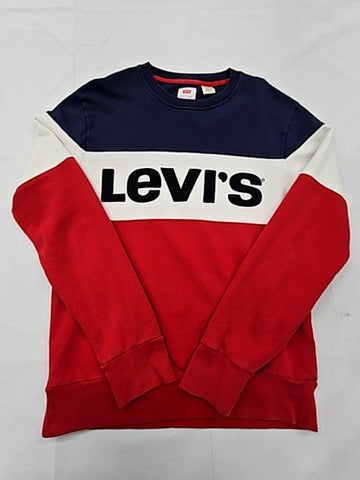 Levi's Men's Colorblock Crewneck Sweatshirt S Multi-Color Fleece