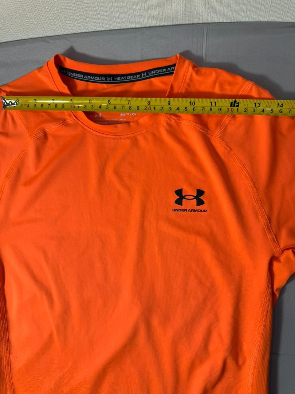 Under Armour Men's Orange HeatGear Fitted T-Shirt Short Sleeve Size S