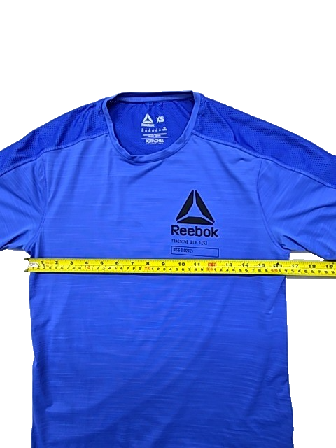 Reebok Women's Activchill Blue XS Short Sleeve Crew T-Shirt