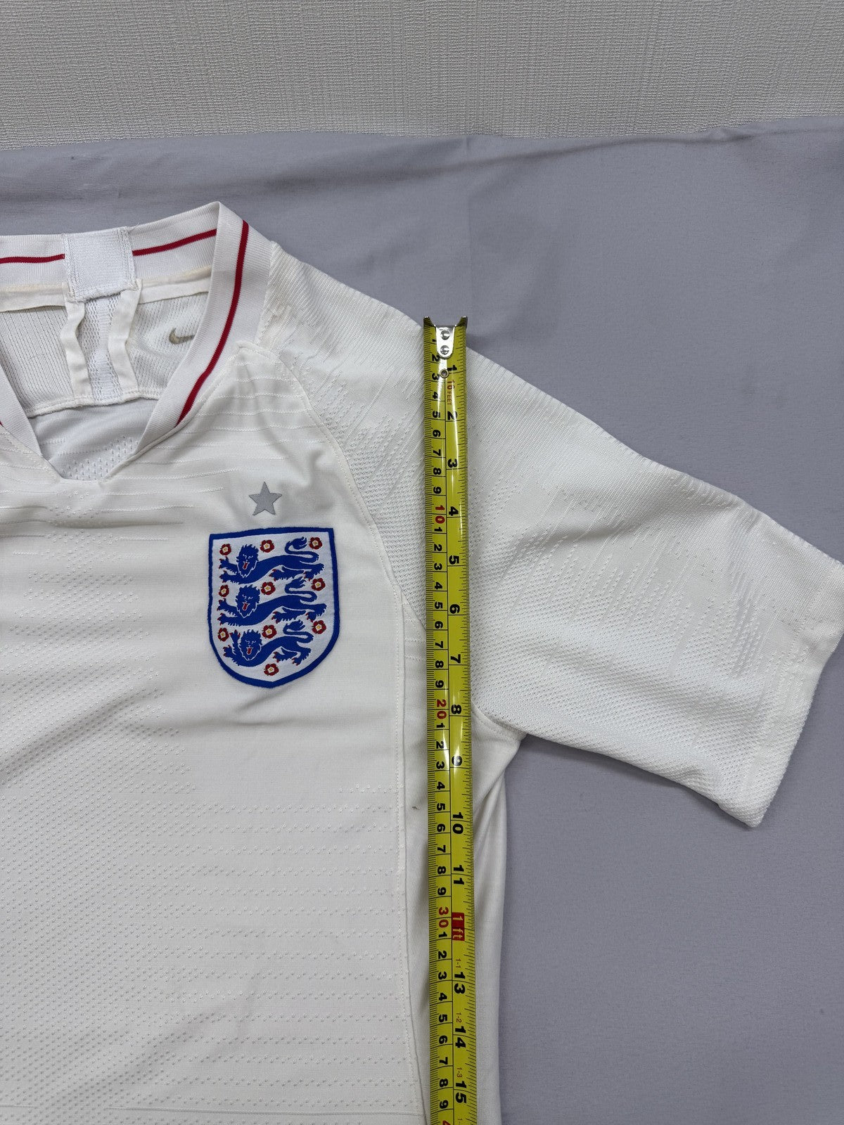 Nike England Soccer Jersey White S Dri-FIT Short Sleeve