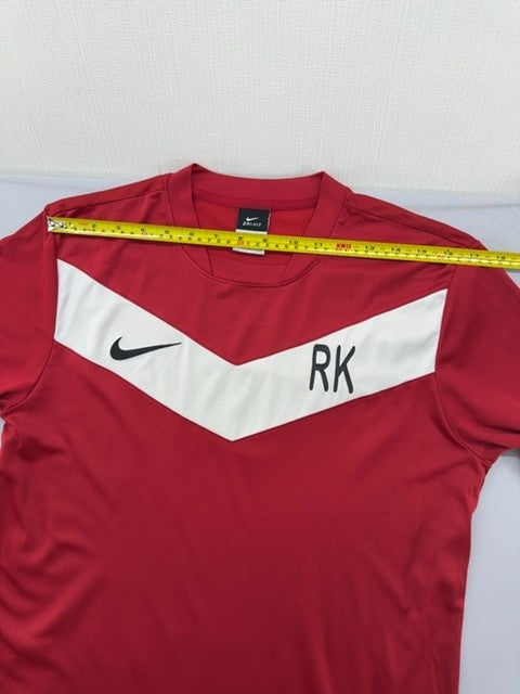 Nike Men's Red Dri-FIT Jersey M Short Sleeve Crewneck