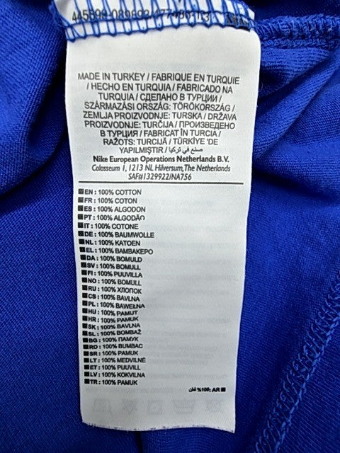Nike Men's Blue Crew Neck Short Sleeve T-Shirt M Athletic Cotton