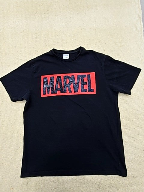 Primark Men's XL Black Avengers T-Shirt Cap Hulk Iron Thor XL