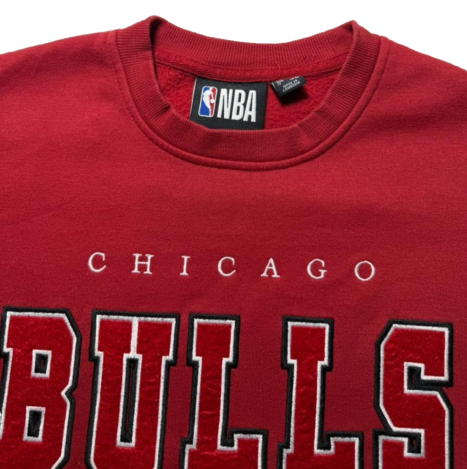 Vintage 90'S Chicago Bulls Nba Sweatshirt - Size XS