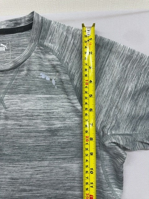 Puma Gray Heather Crewneck Short Sleeve T-Shirt XS