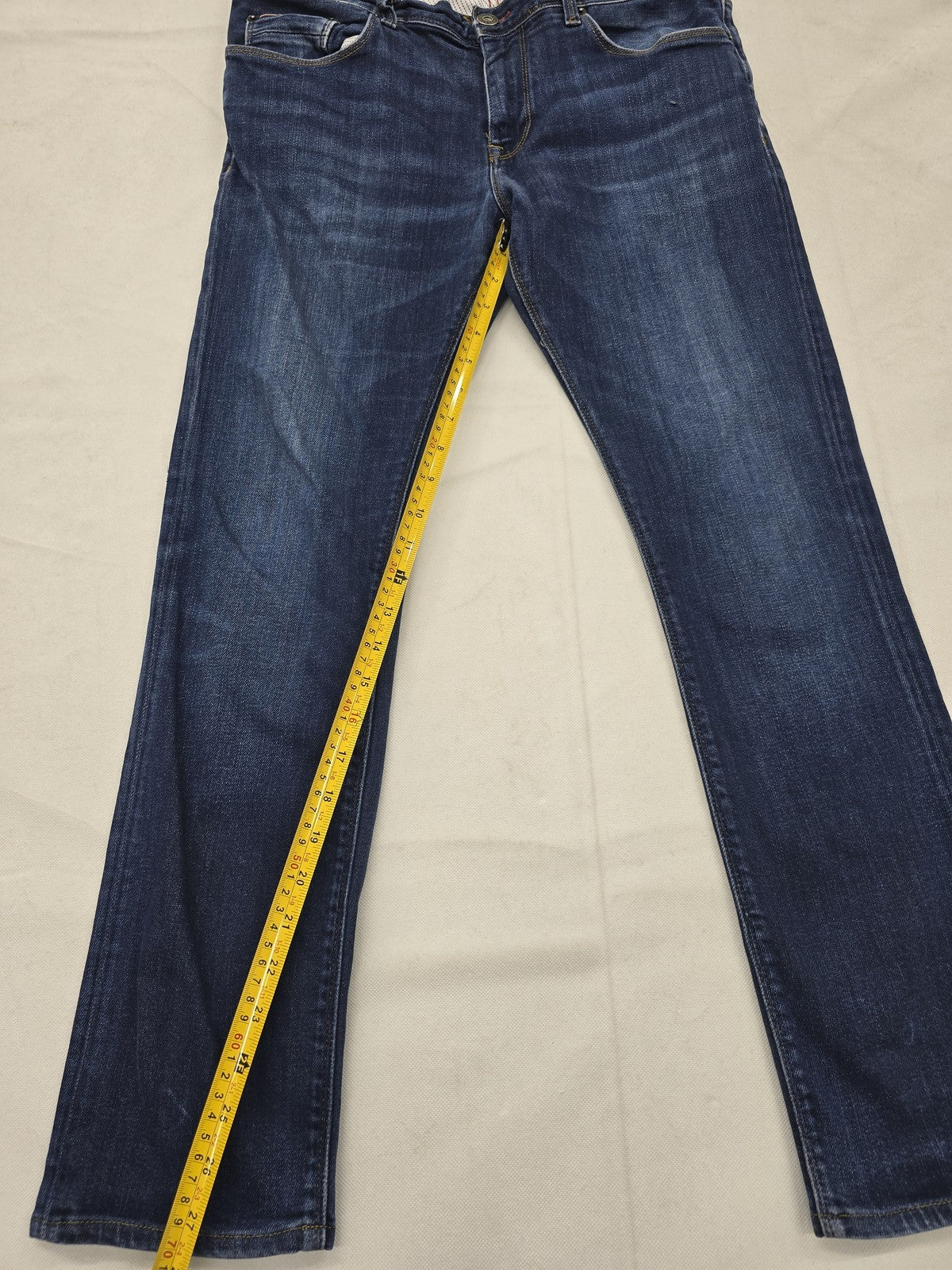 Tommy Hilfiger Layton Stretch Extra Slim Jeans 35x34 Blue Flex NWT