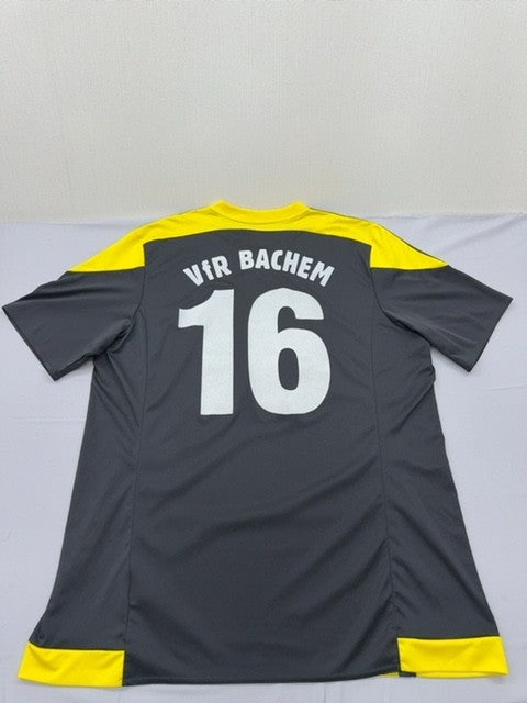 Adidas Men's Black Yellow Striped Soccer Jersey(#16) XL Climacool