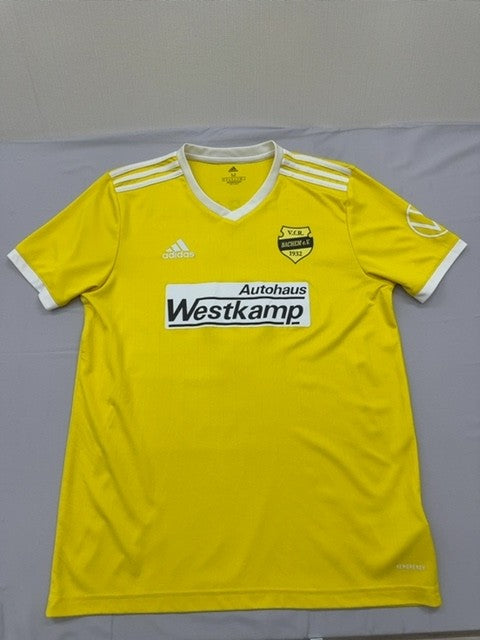Vintage Adidas Men's Yellow Jersey – Size S, VfR Bachem V- vfr, V-Neck