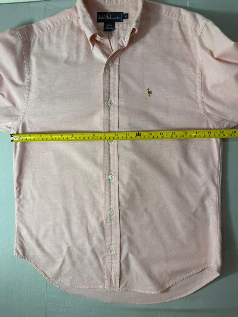 Ralph Lauren Boys Pink Button Down Shirt Size 6 Long Sleeve Cotton