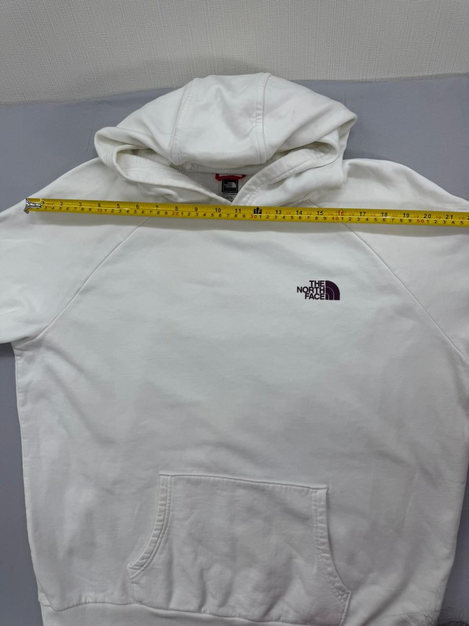 The North Face White Hoodie XL Made in Turkey Pullover Sweatshirt Men's