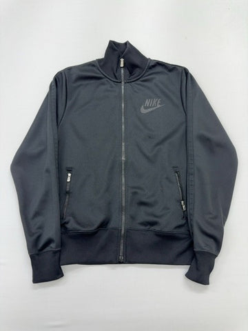 Nike Boys Charcoal Zip-Up Track Jacket Size M Lightweight Casual