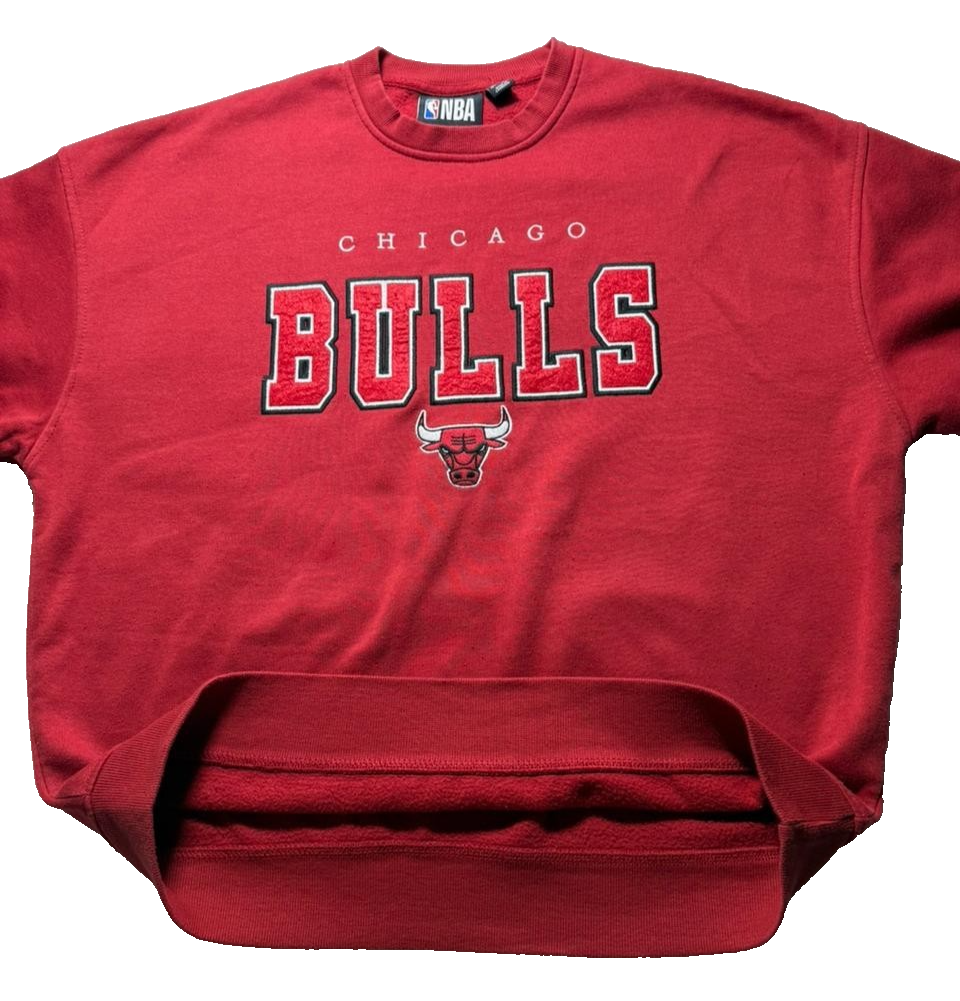 Vintage 90'S Chicago Bulls Nba Sweatshirt - Size XS