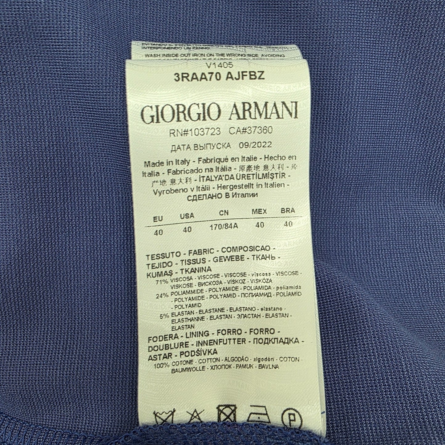 Giorgio Armani Draped Shoulder Jersey Midi Purple Dress Eu 40 (M) BNWT