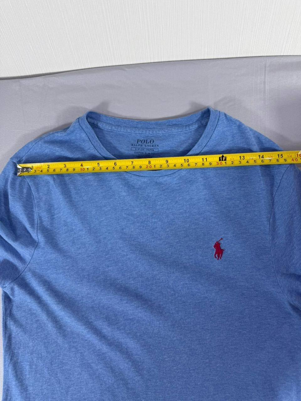 Polo Ralph Lauren Custom Slim Fit T-Shirt Men's S Blue Cotton Crew Neck