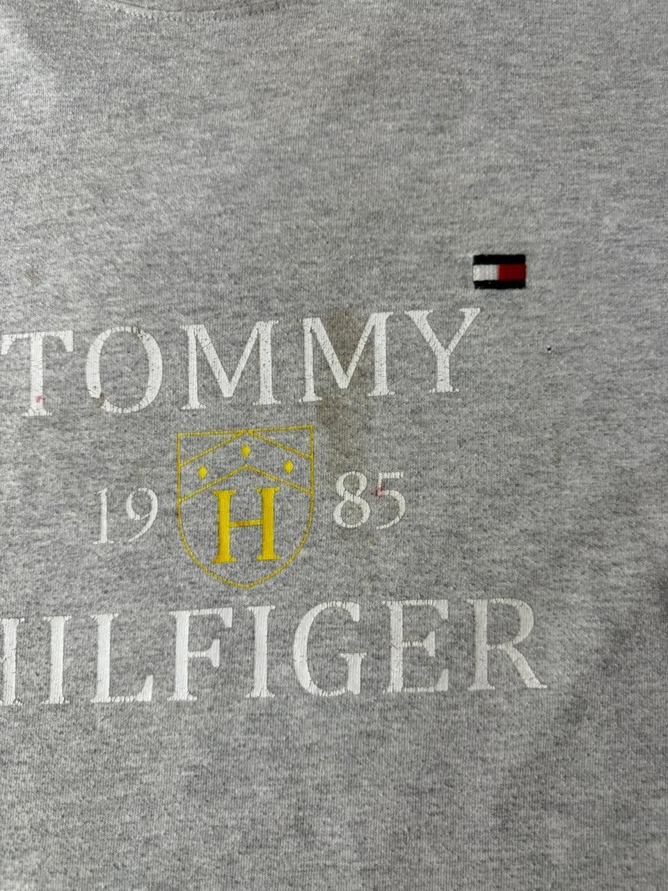 Tommy Hilfiger Men's Gray Graphic Logo T-Shirt Short Sleeve Size XL