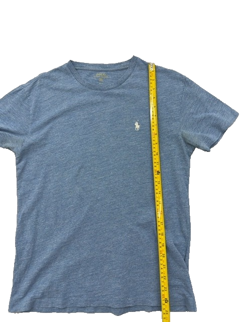 Polo Ralph Lauren Men's XS Blue Cotton Crewneck Logo T-Shirt