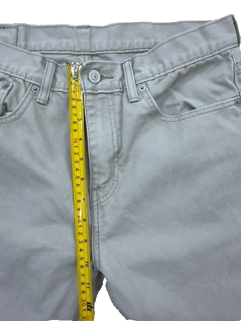 Levi's Men's Grey Slim 513 Jeans W32xL34 100% Cotton