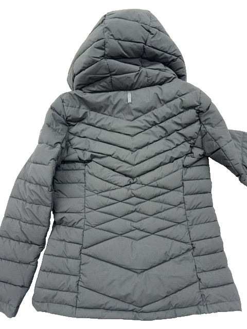 DKNY Black Hooded Puffer Jacket Women's S Packable Winter