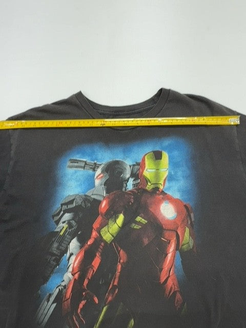 Mighty Fine Men Charcoal Iron Man 2 T-Shirt Size XL Crew Neck