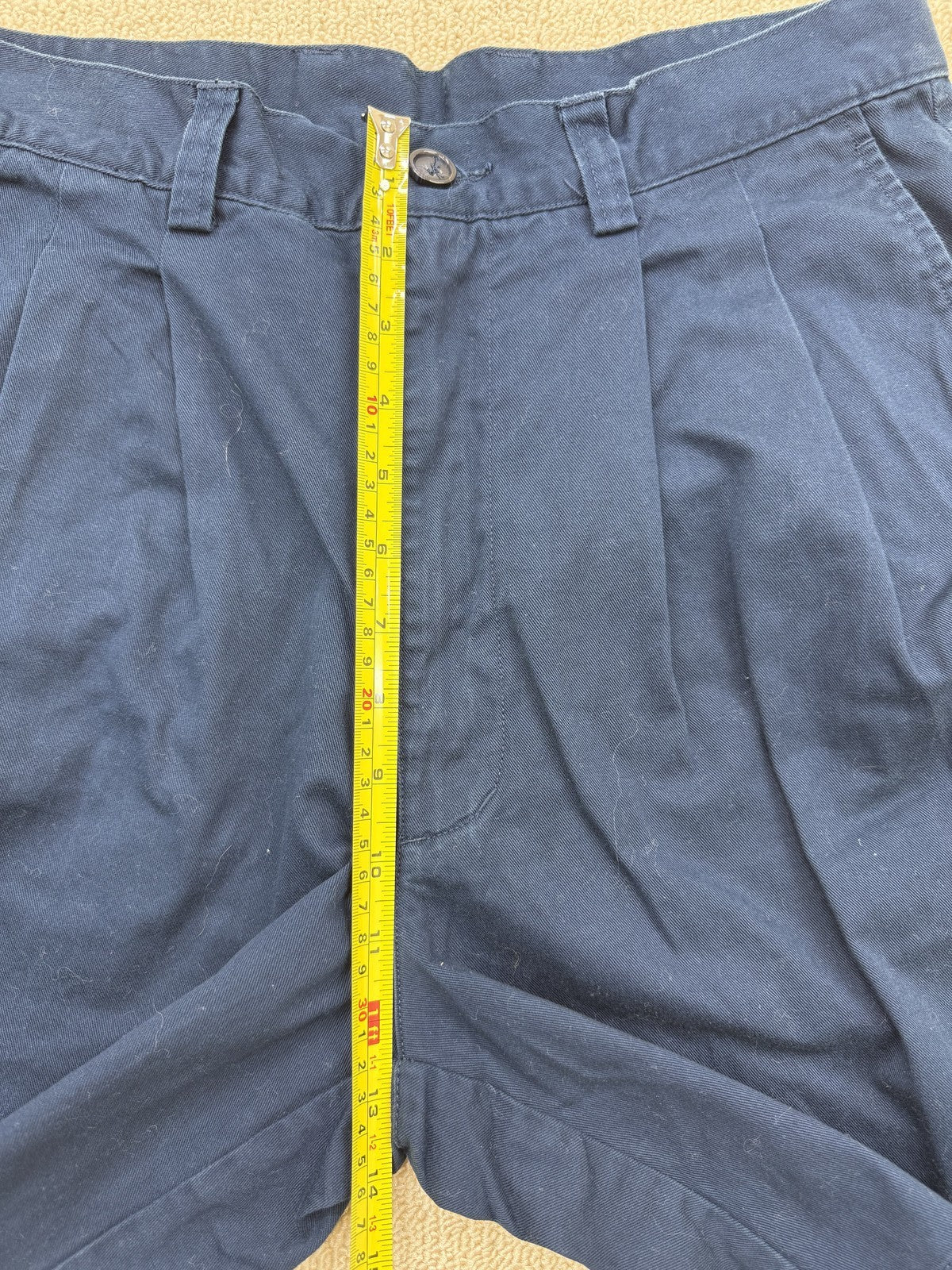 Adidas Men's M Pleated Golf Shorts Collegiate Navy UPF 30 Breathable