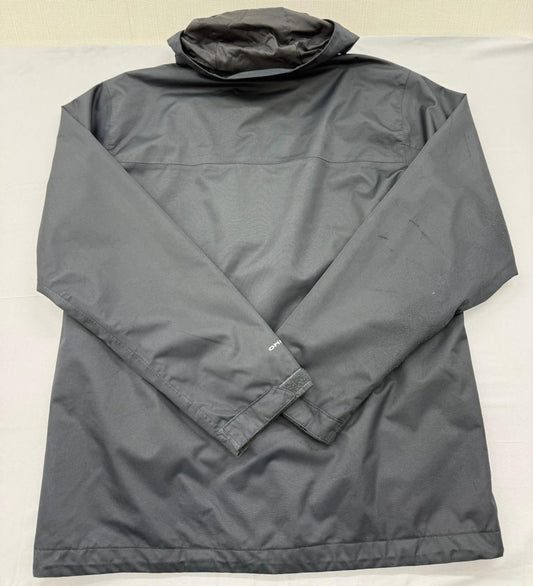 Columbia Men's Gray Hooded Waterproof Rain Jacket Size M