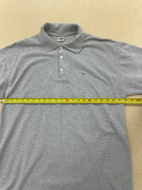 Lacoste Men's Gray Polo Shirt XXL Short Sleeve Croc Logo France