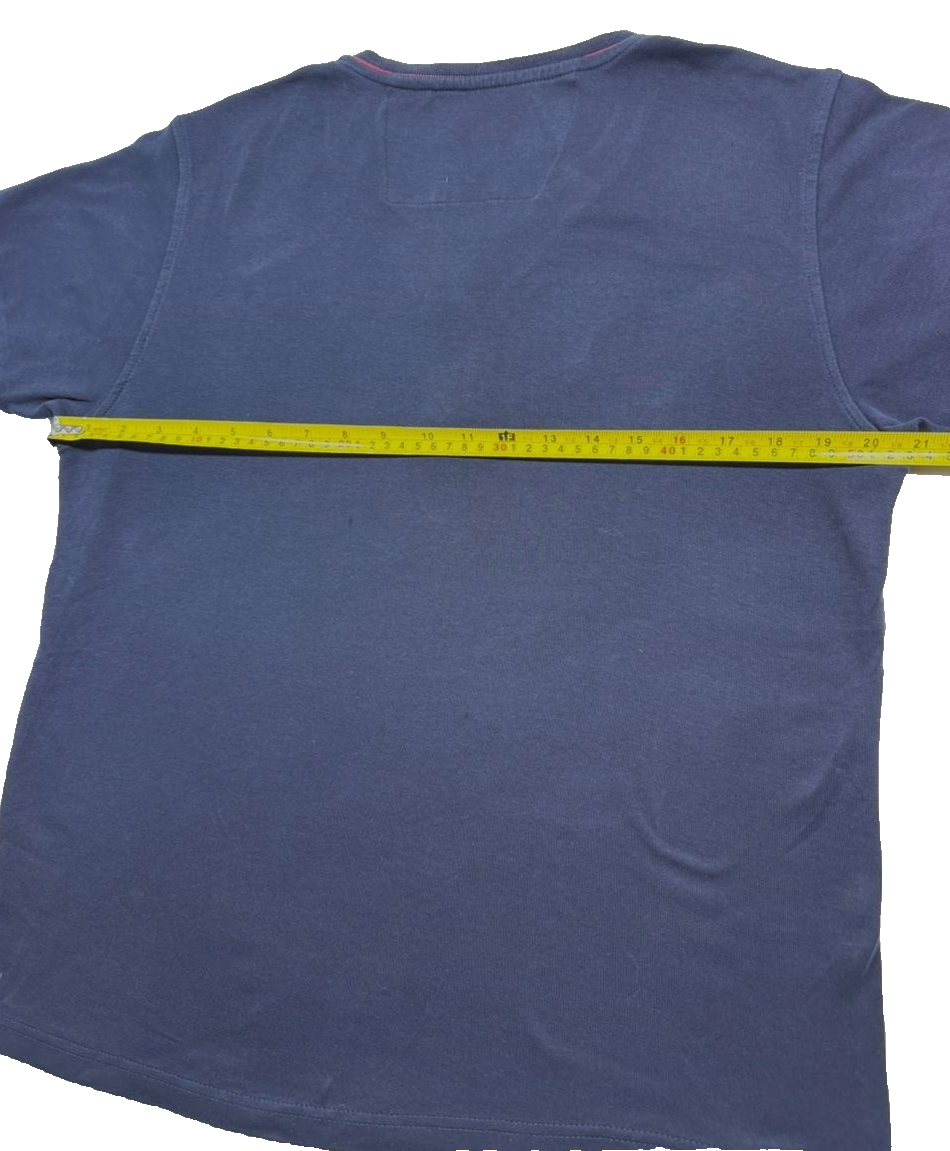 Tommy Hilfiger Men's Navy Blue Shirt, Size XL, Button Casual Short Sleeve
