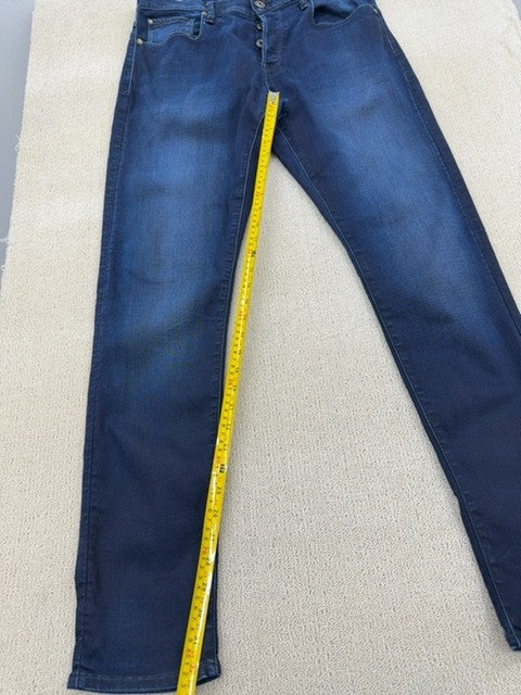 G-Star Raw Men's Blue Slim 3301 Jeans 34/34 Stretch Raw