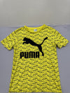 Puma Men's Yellow T-Shirt – Size S, Short Sleeve, Crew Neck