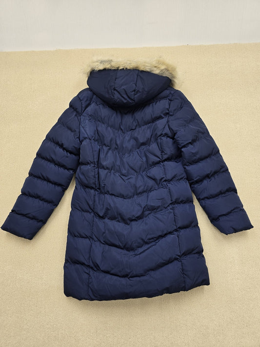 French Connection Women's Navy Jacket – Size L, Puffer