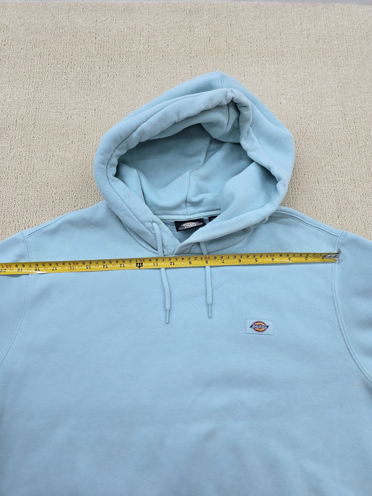 Dickies Men's XL Light Blue Pullover Fleece Hoodie Long Sleeve