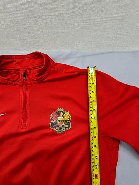 Nike Men's L Red Sideline Dri-FIT Quarter-Zip Jacket