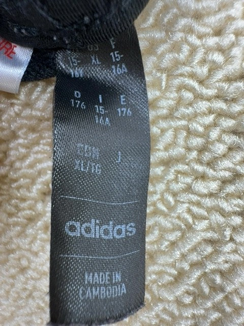 Adidas Girls XL Navy 3-Stripes Track Pants Drawstring