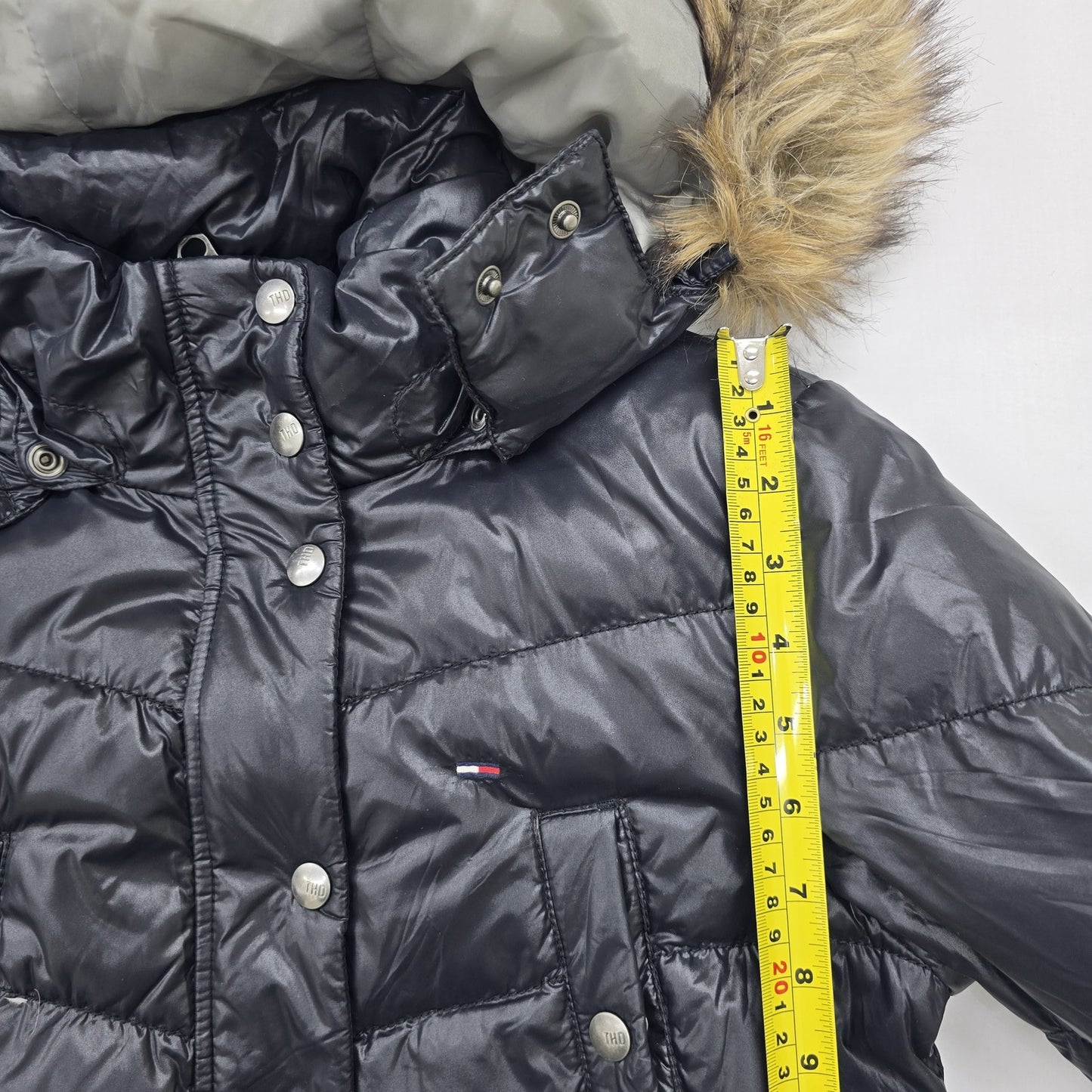 Tommy Hilfiger Women Navy Coat size XS product image 7