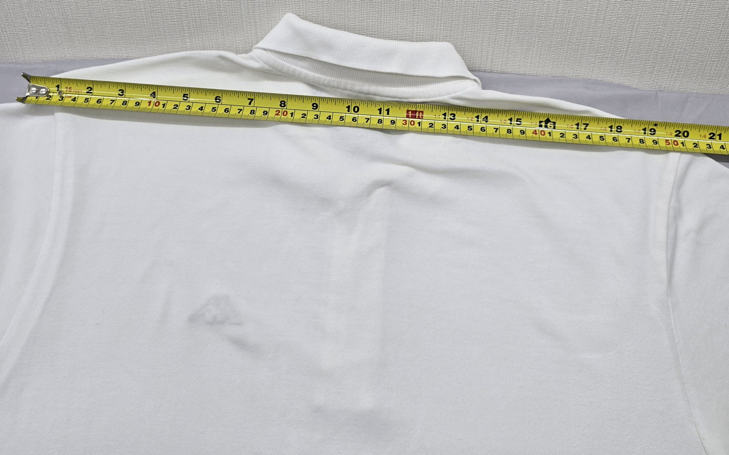 Kappa Men's White Cotton Polo Shirt Large Short Sleeve Button-Down
