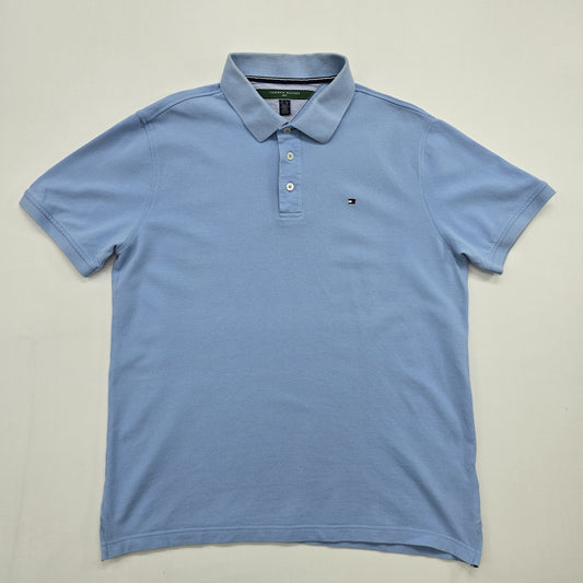 Tommy Hilfiger Men's Blue Polo Shirt – Size XL, Cotton