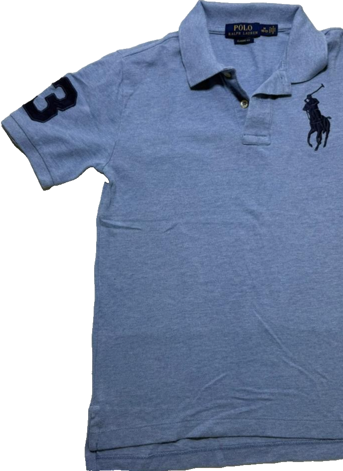 Polo Ralph Lauren Classic Fit Boys Polo Shirt Blue Size M (1012)
