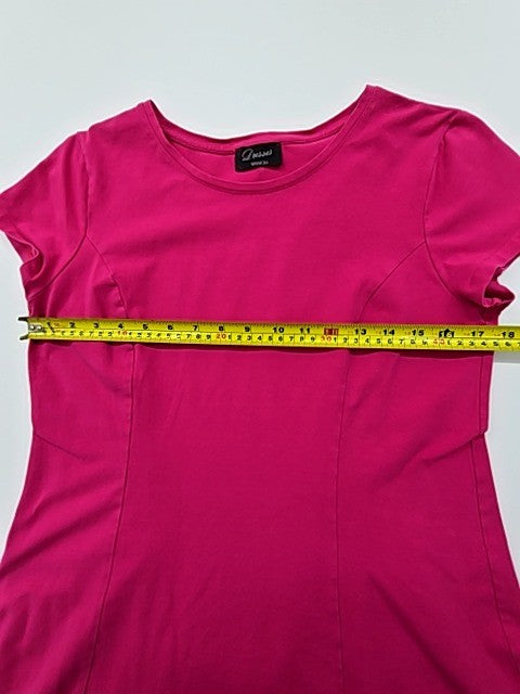 Yessica Women's Magenta Fit Flare Knee Length Dress Size M