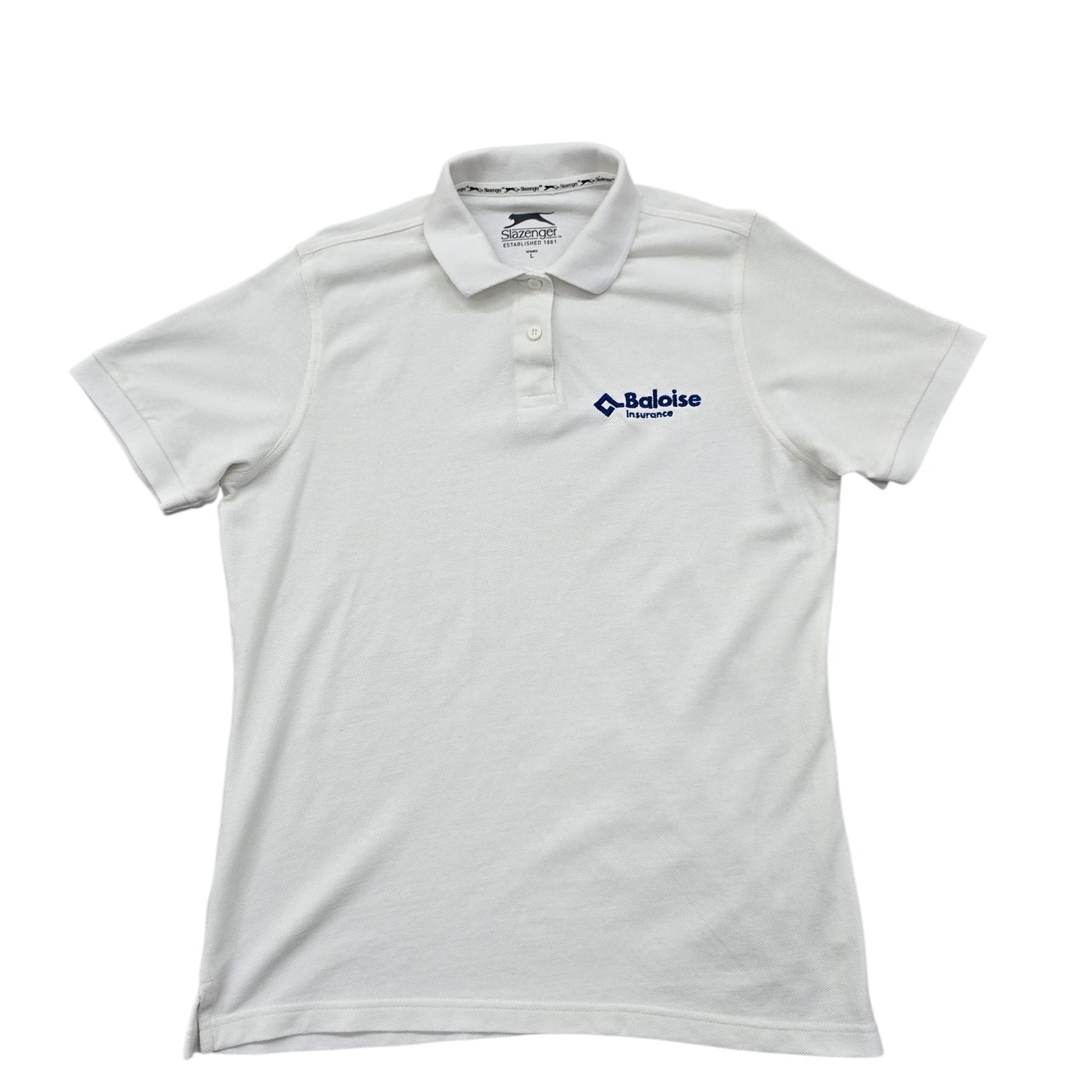 Slazenger Women White Polo Shirt size L product image 1