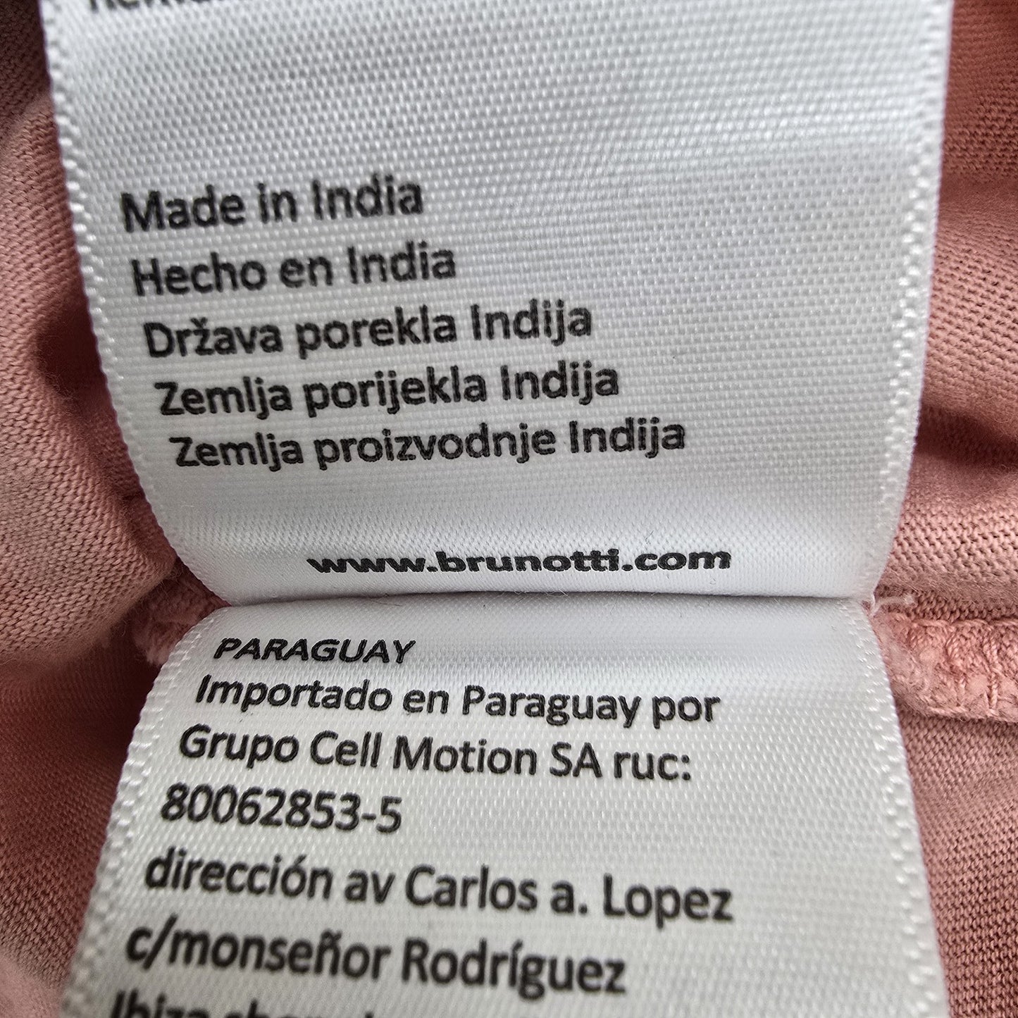 Brunotti Unisex Mauve Graphic Logo T-Shirt XL Regular Fit Crew Neck Casual