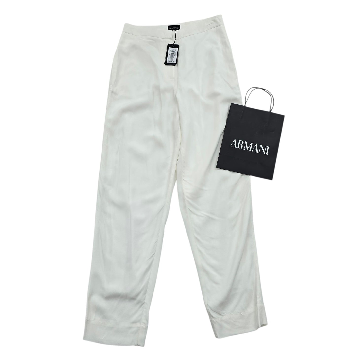 Emporio Armani Men White Trousers size 46 product image 1