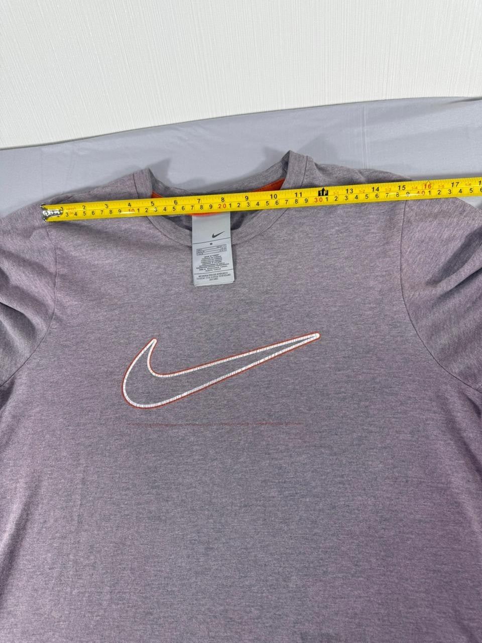 Nike Men's T-Shirt Small Grey Short Sleeve Swoosh Logo Casual Tee