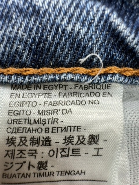Levi’s Men Light Blue Straight Stretch Jeans Size S Regular Fit Condition