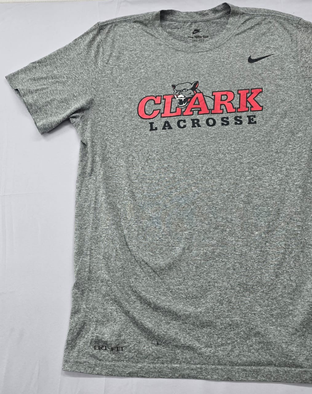 Nike Men's Dri-FIT Grey Lacrosse T-Shirt Size M The Nike Tee